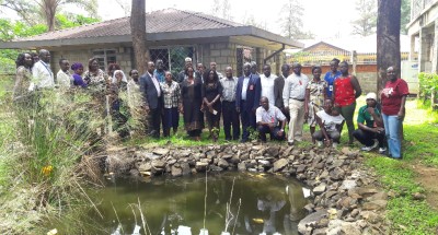 Image of the community engagement team at the KEMRI Centre for Global Health, aka Kisumu Clinical Research Site (CRS), in Kisumu, Kenya.