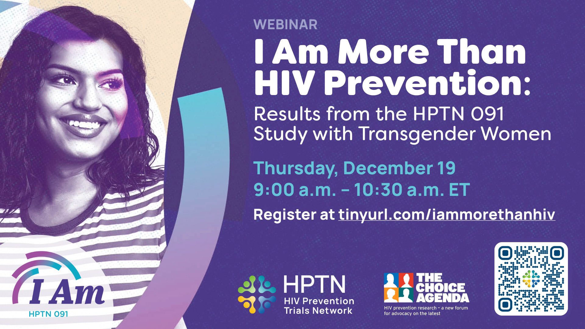 I Am More Than HIV Prevention WEBINAR poster