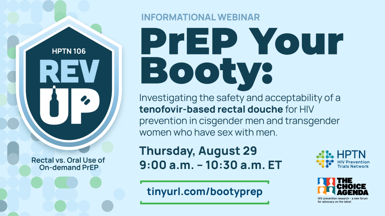 PrEP Your Booty webinar poster